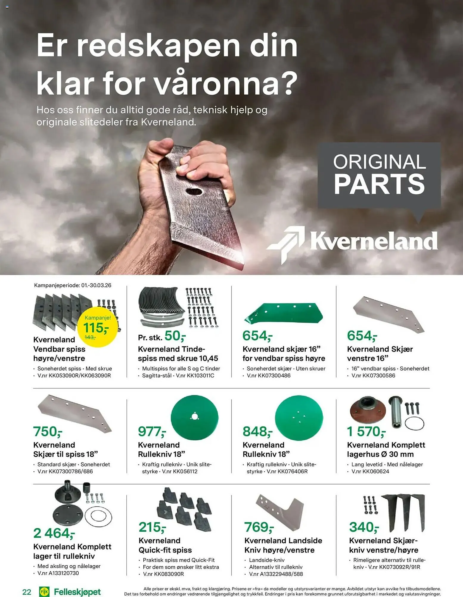 Felleskjøpet kundeavis fra 18. mars til 31. desember 2026 - kundeavisside 22