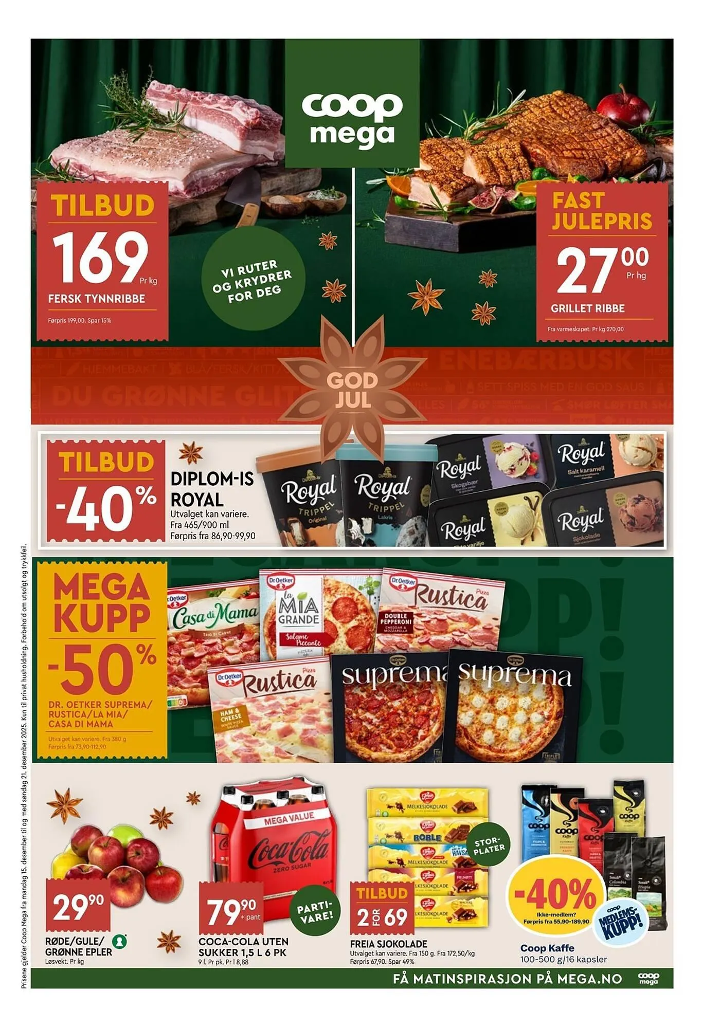Coop Mega kundeavis fra 15. desember til 21. desember 2025 - kundeavisside 1