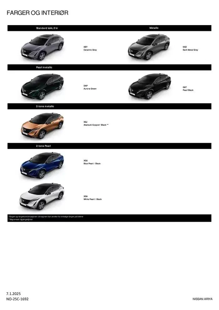 ARIYA fra 9. januar til 9. januar 2026 - kundeavisside 8