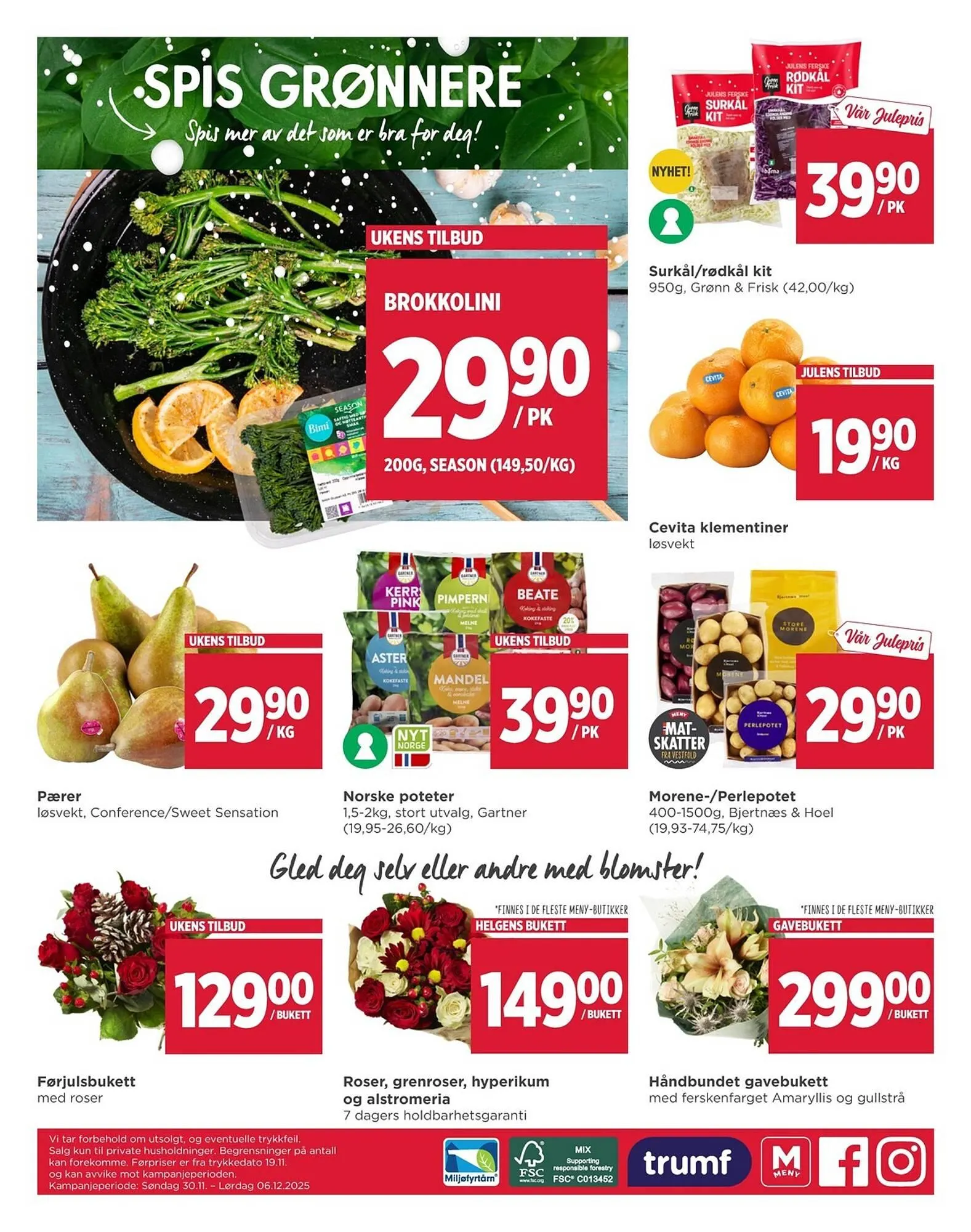 Meny kundeavis fra 30. november til 6. desember 2025 - kundeavisside 8