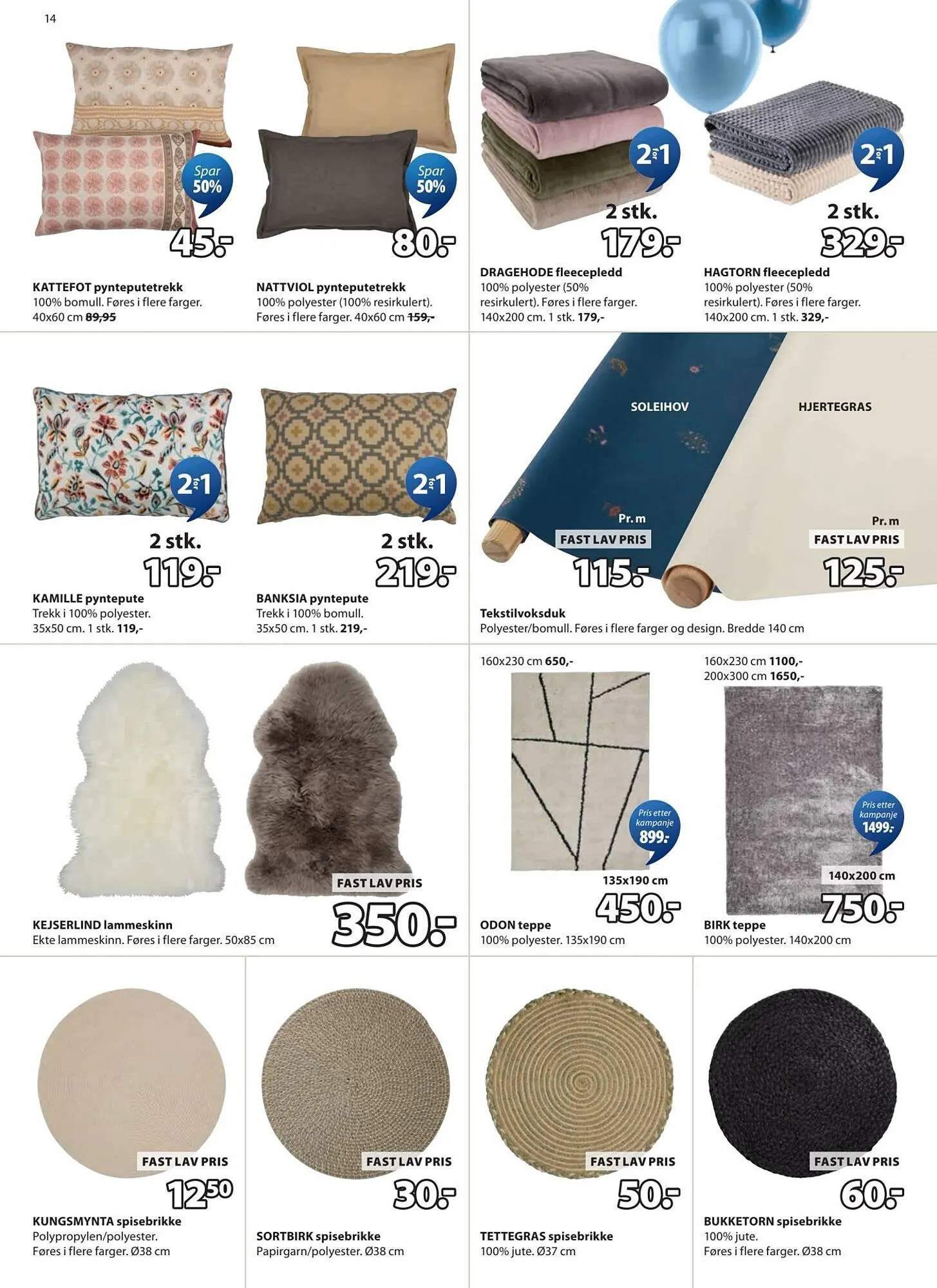 JYSK kundeavis fra 30. mars til 12. april 2026 - kundeavisside 14