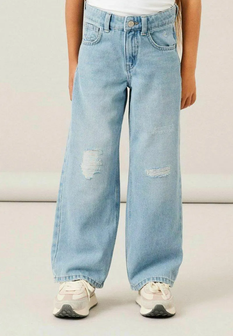 NKFROSE WIDE TE NOOS - Flared jeans - light blue denim