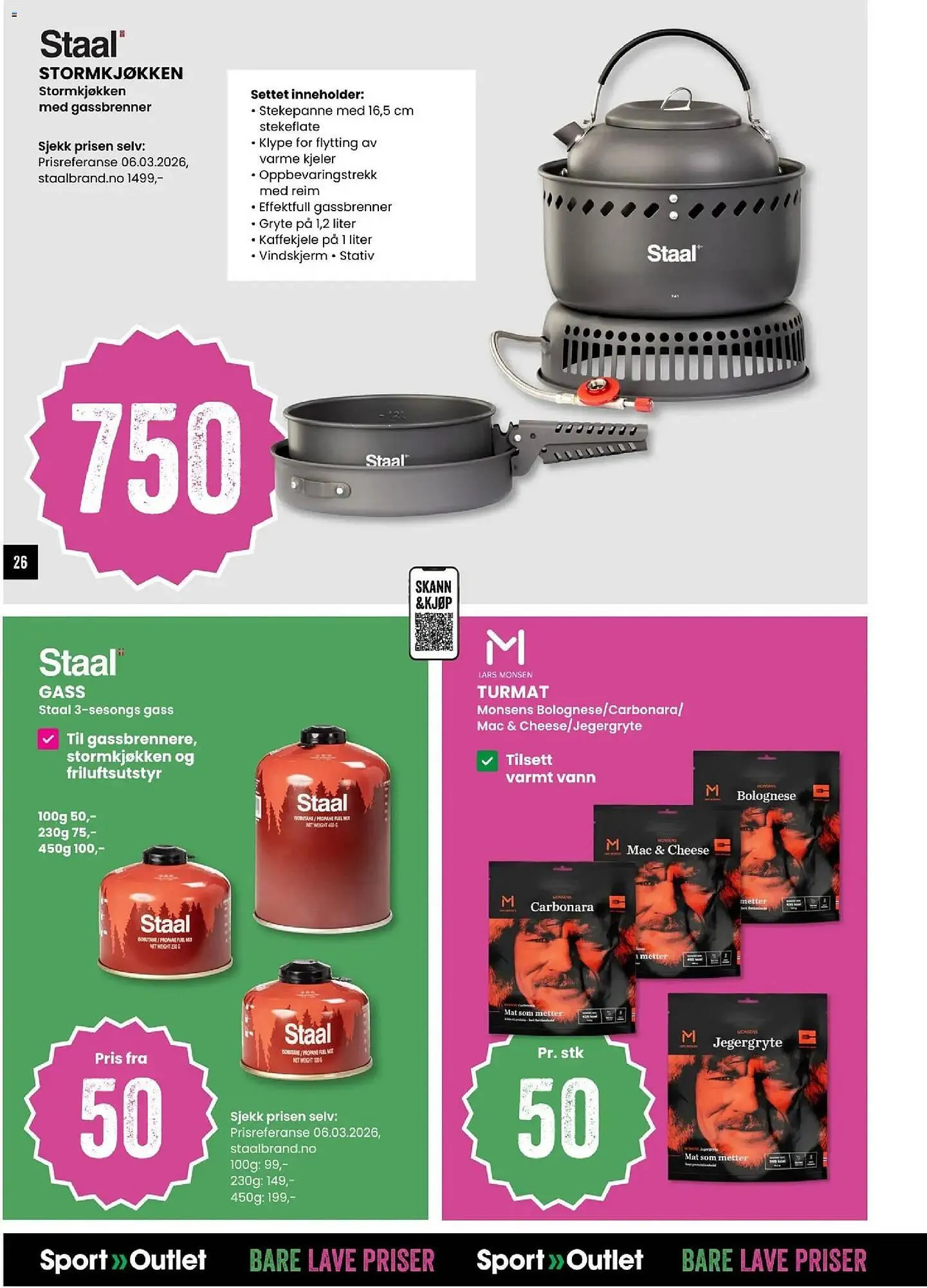 Sport Outlet kundeavis fra 24. mars til 6. april 2026 - kundeavisside 26