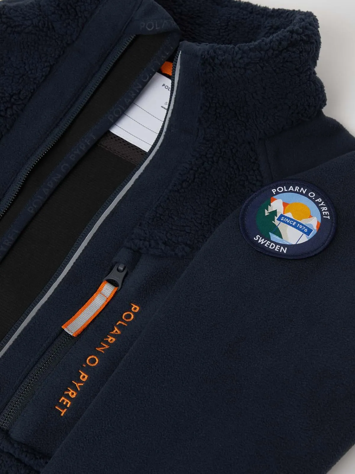 Vindtett vindfleecejakke ensfarget