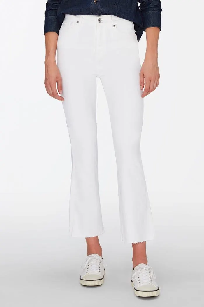 HW SLIM KICK OPTIC WITH RAW CUT HEM Hvit