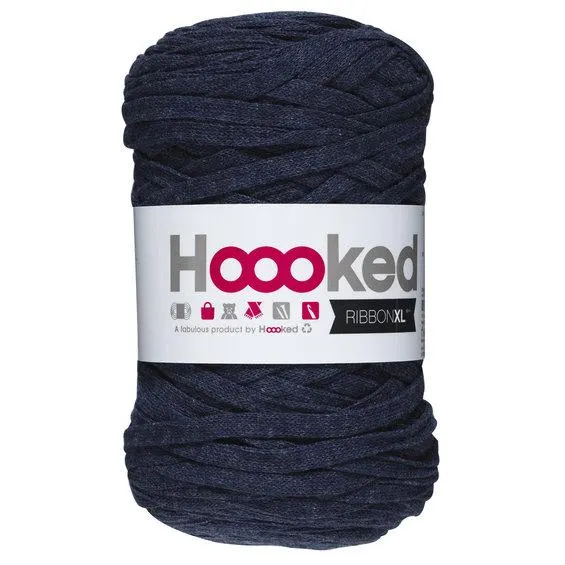 Hooked Ribbon XL garn 250 g mørk jeansblå – RXLSP8 Riverside jeans