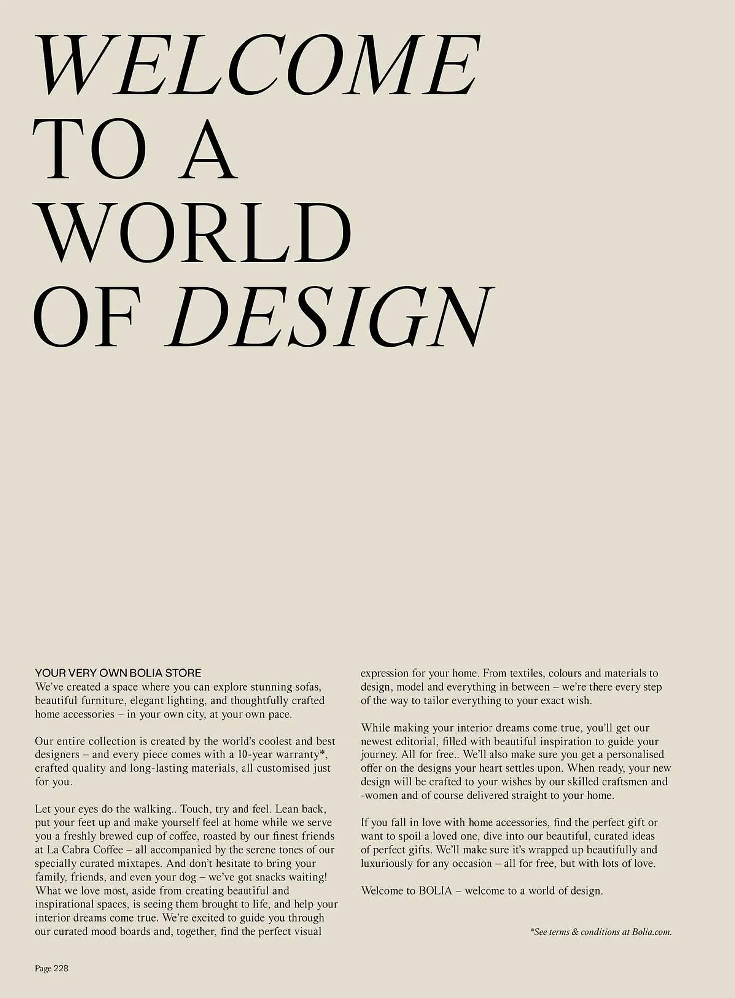 Bolia kundeavis fra 15. september til 31. desember 2025 - kundeavisside 230