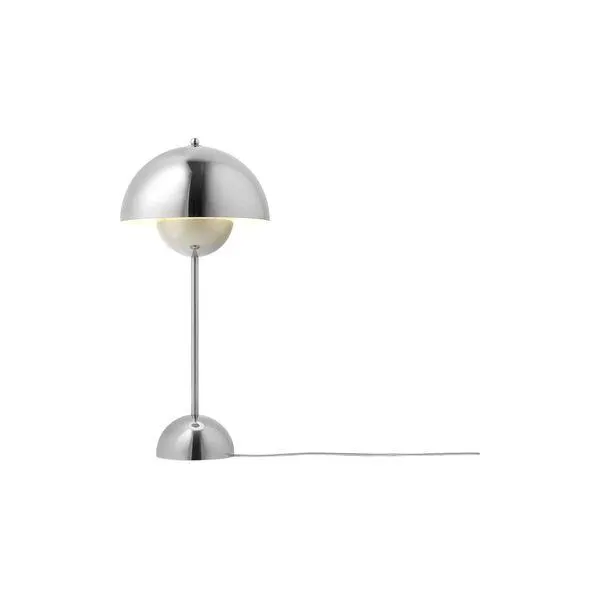 Flowerpot VP3 bordlampe, krom