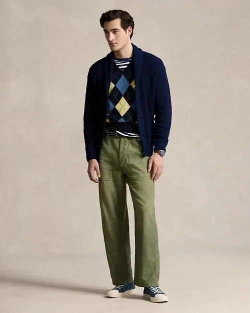 Relaxed Fit Reverse-Sateen Trouser