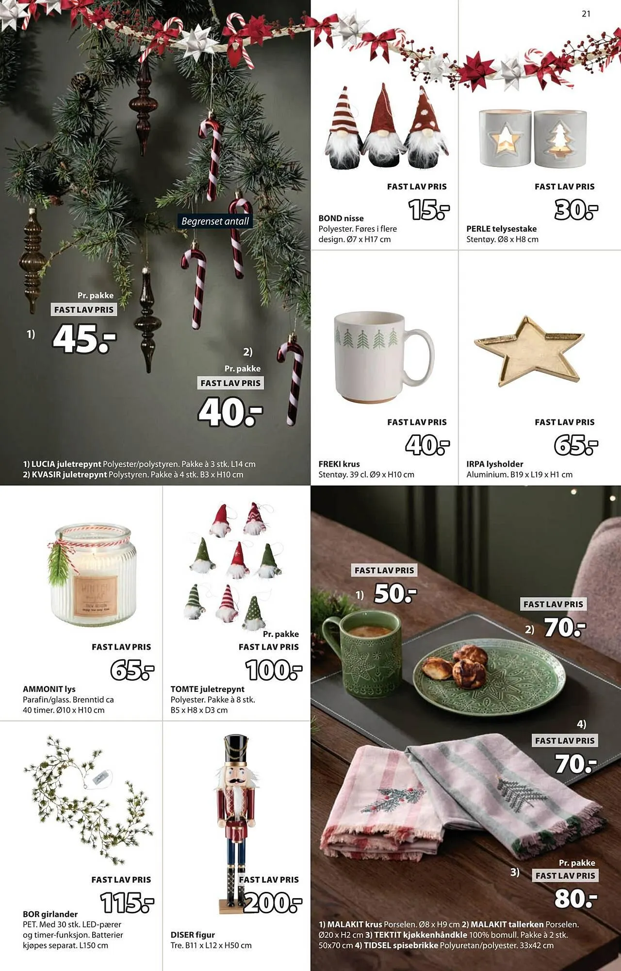 JYSK kundeavis fra 1. desember til 14. desember 2025 - kundeavisside 21