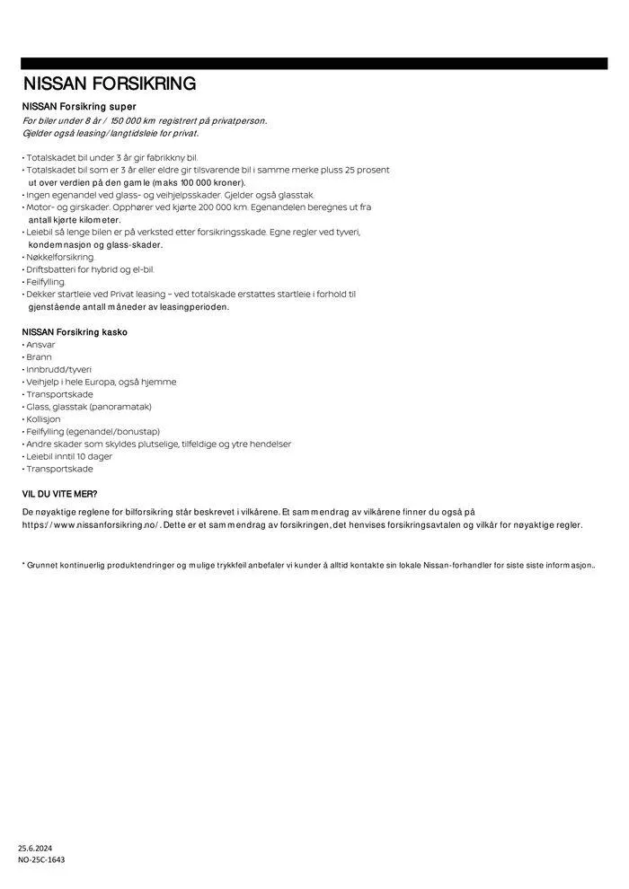 Nissan ARIYA fra 26. juni til 26. juni 2025 - kundeavisside 13