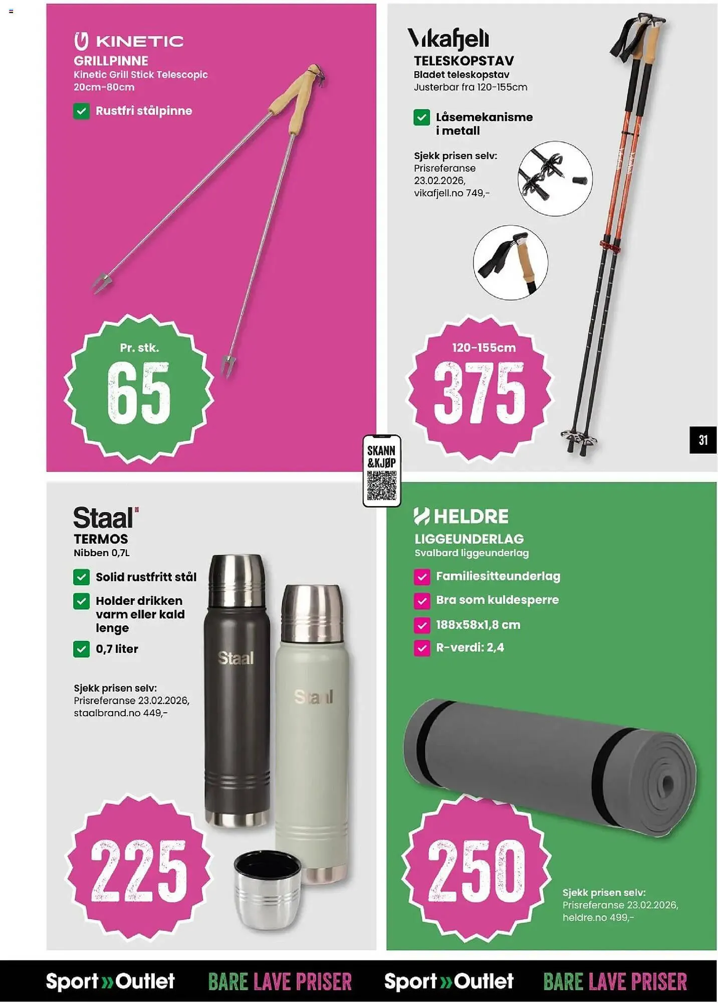 Sport Outlet kundeavis fra 10. mars til 22. mars 2026 - kundeavisside 31
