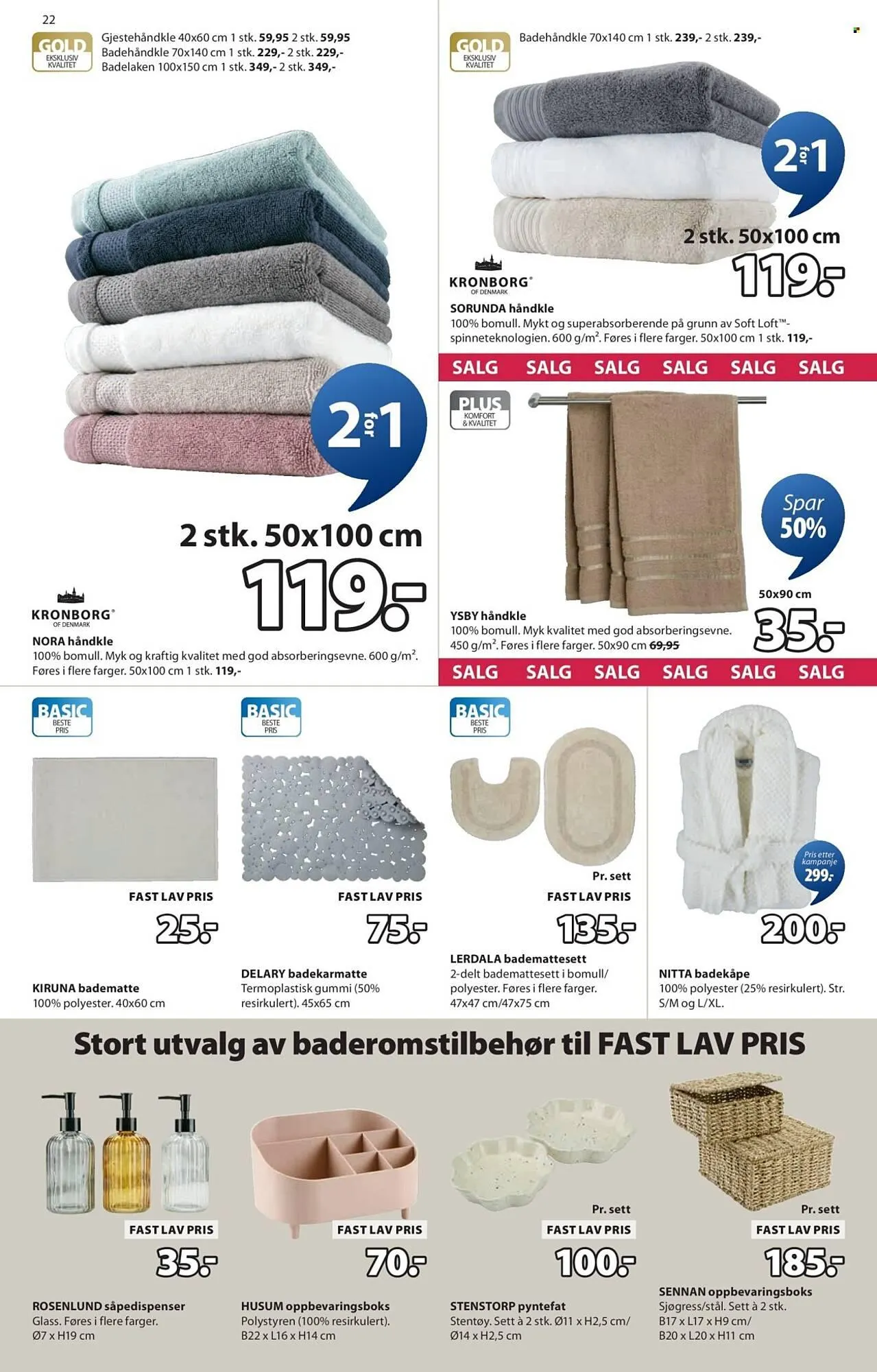 JYSK kundeavis fra 24. desember til 10. januar 2026 - kundeavisside 22