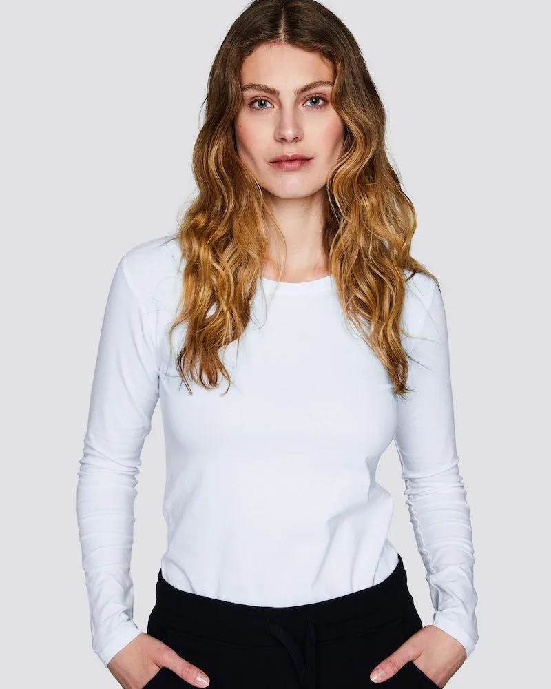 Langermet topp i bomull