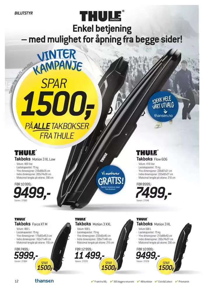 Aktuell kundeavis Thansen fra 26. februar til 25. mars 2025 - kundeavisside 12