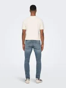 ONSLOOM Middels høy midje Slim Fit Jeans