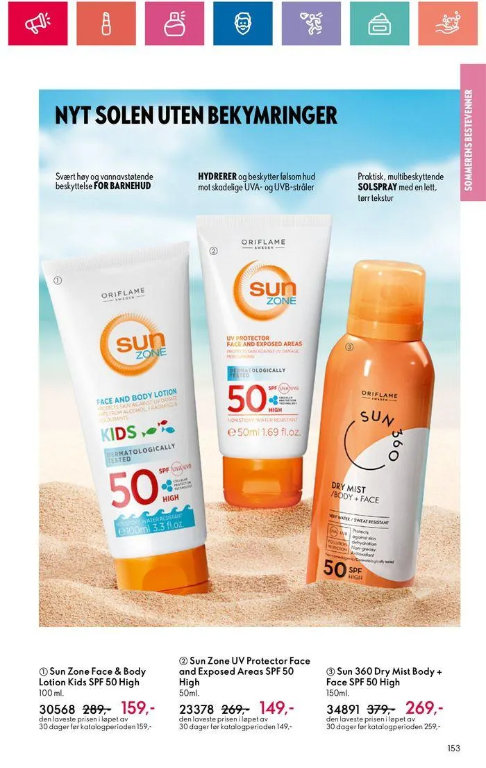 ORIFLAME Kundeavis fra 20. juni til 4. juli 2024 - kundeavisside 153