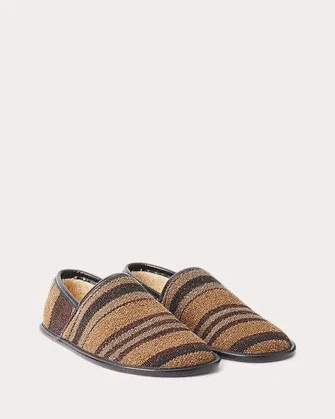 Shearling-Lined Handwoven Slipper