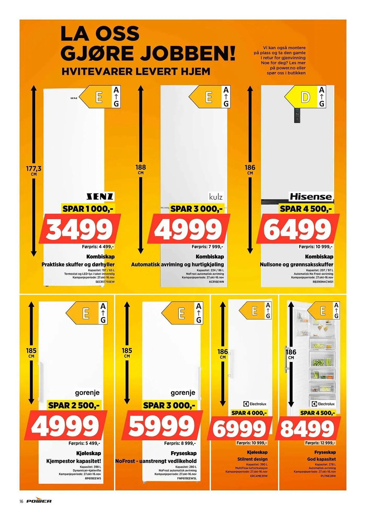 POWER kundeavis fra 3. november til 9. november 2025 - kundeavisside 16