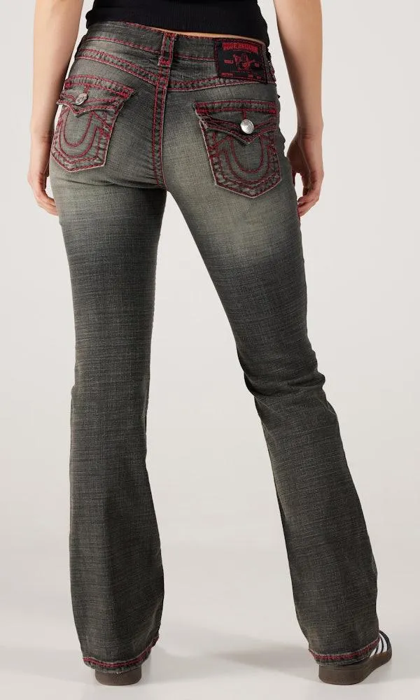 Becca Mid Rise Boot Flap Super T Svart Jeans