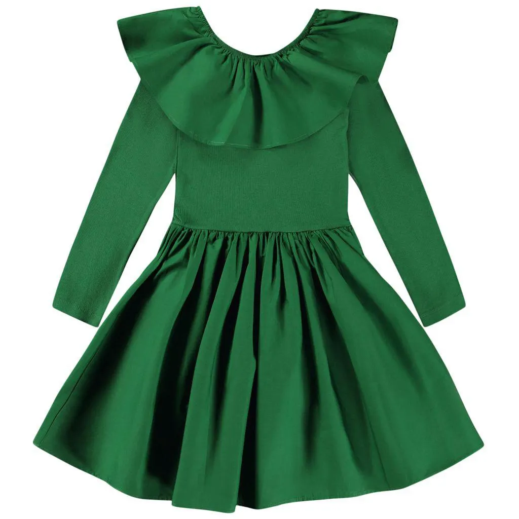 GOTS Cille Kjole Woodland Green