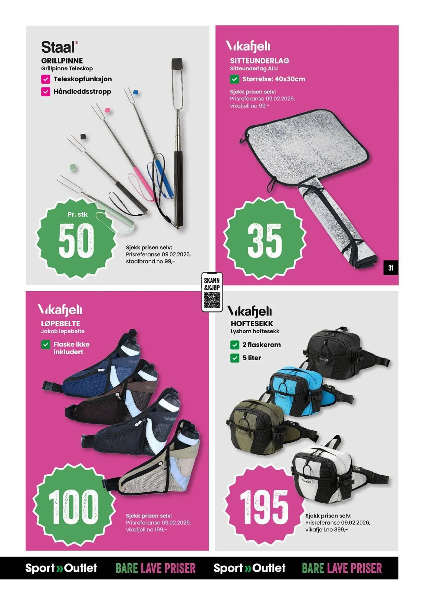 Sport Outlet kundeavis fra 24. februar til 9. mars 2026 - kundeavisside 31