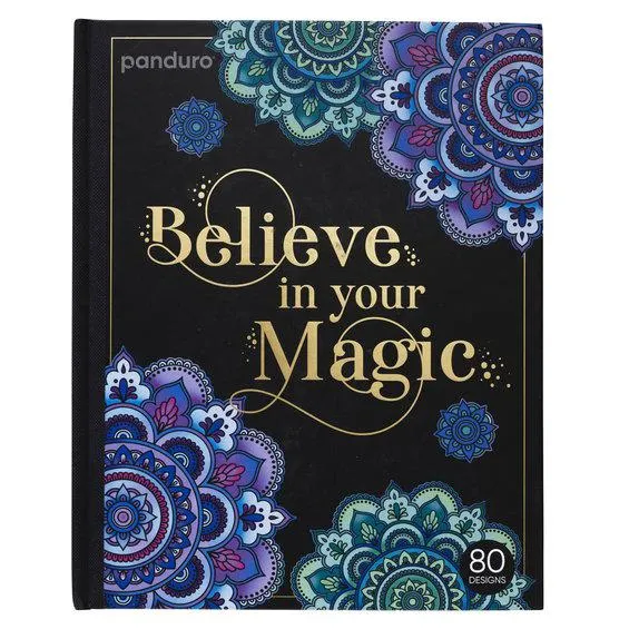 Malebok Believe in your magic, 20×25 cm, 40 ark / 80 motiv