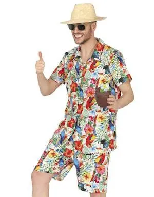 Tropical Birds Adventure Skjorte og Shorts