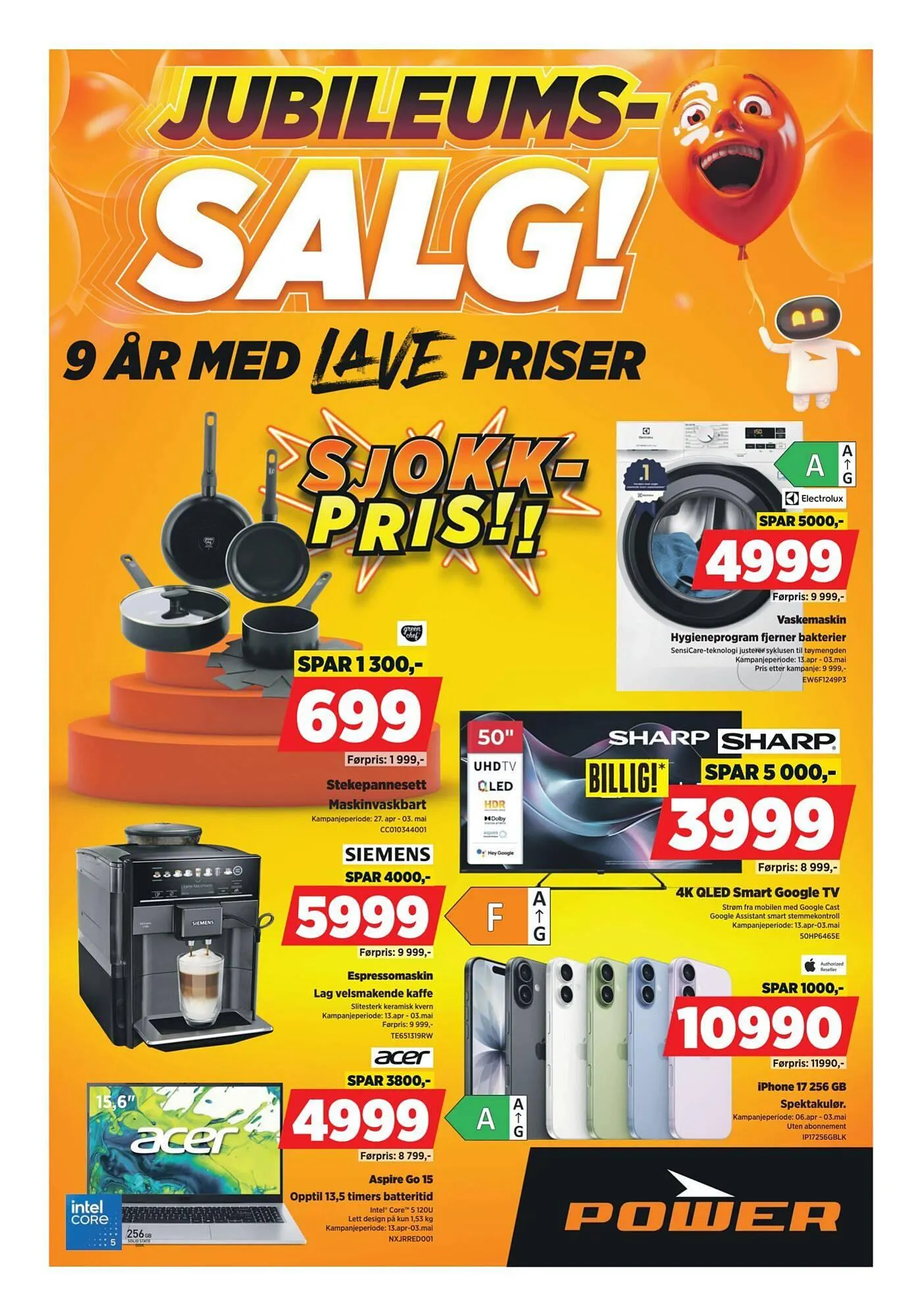POWER kundeavis fra 20. april til 27. april 2026 - kundeavisside 1