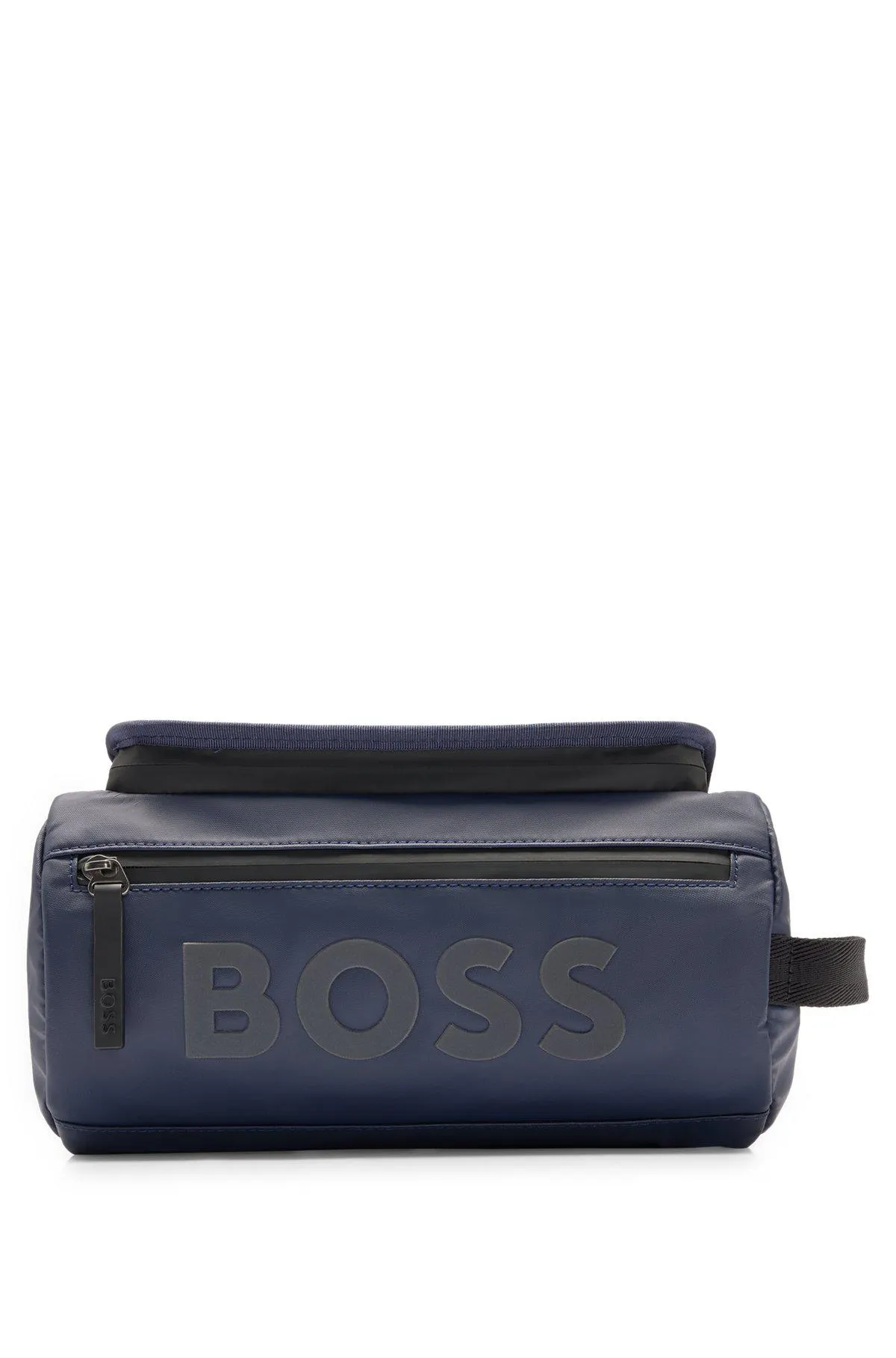 Logo-trimmed washbag with front zipped pocket