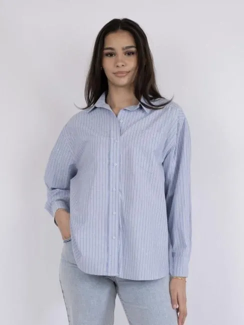 Dalma Stripe Shirt Blue 36