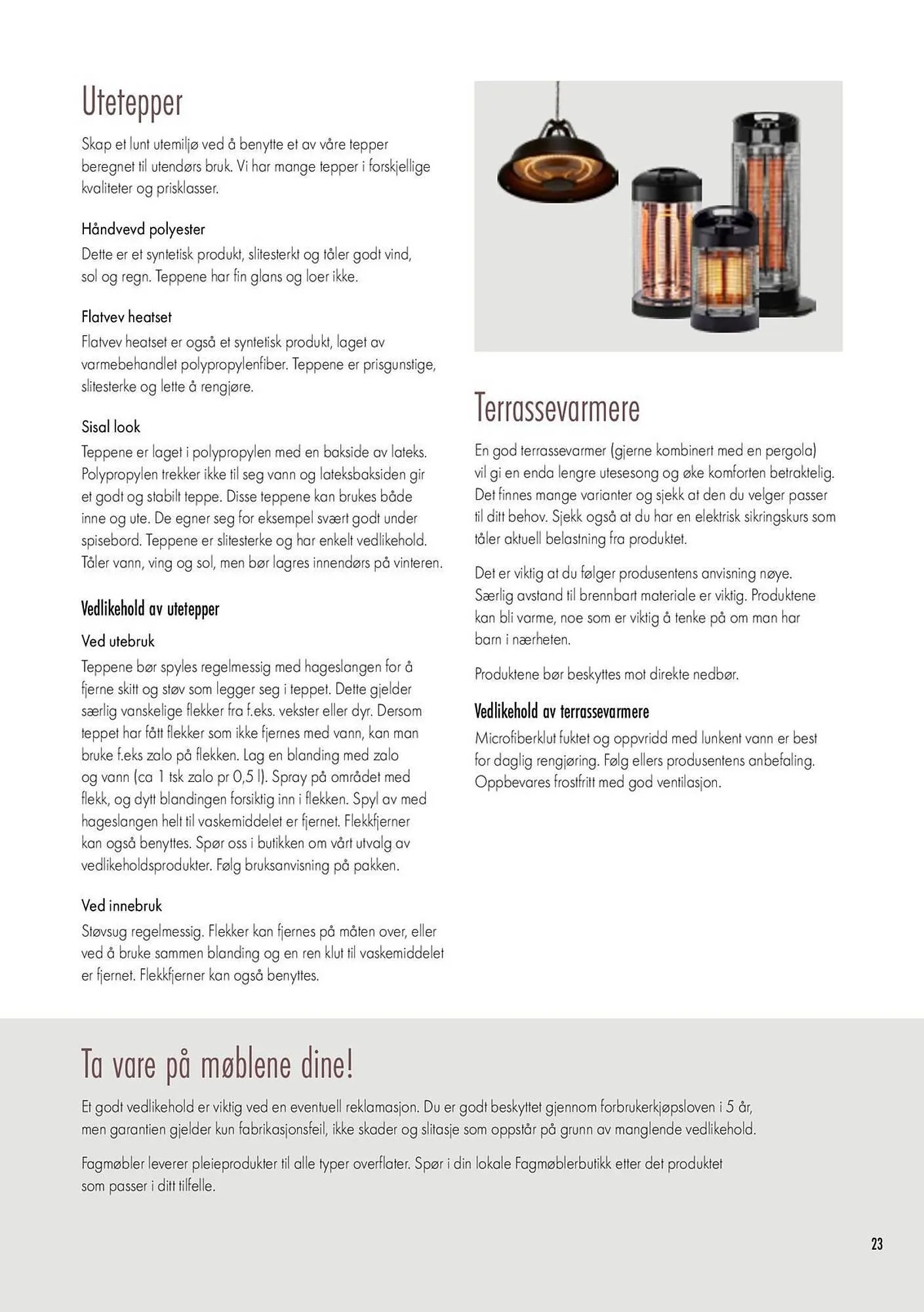 Fagmøbler kundeavis fra 16. desember til 27. desember 2025 - kundeavisside 23