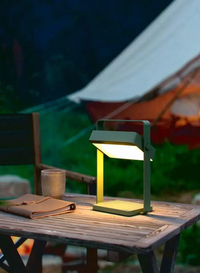 Saulio solcelle bordlampe - oliven