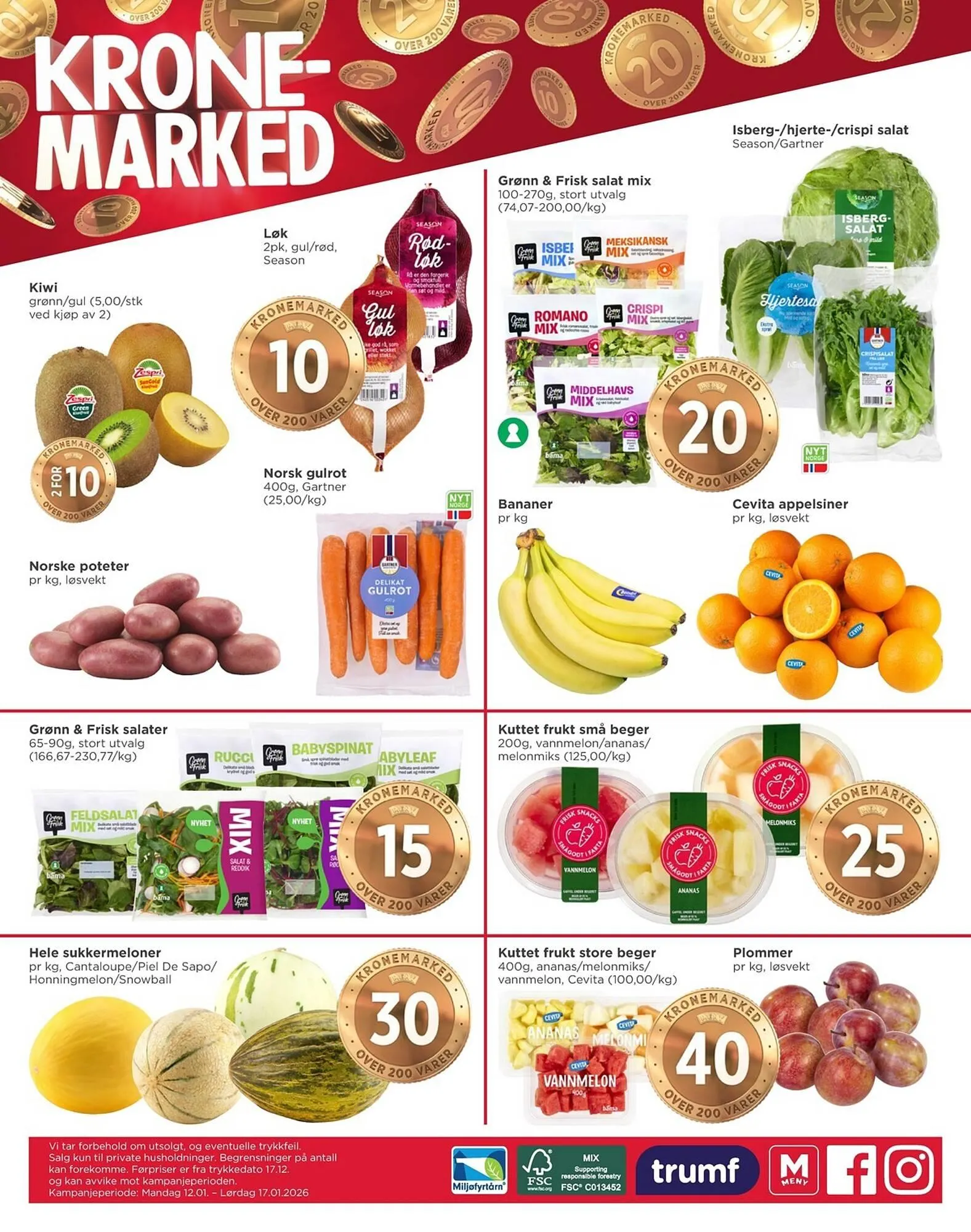 Meny kundeavis fra 12. januar til 17. januar 2026 - kundeavisside 8