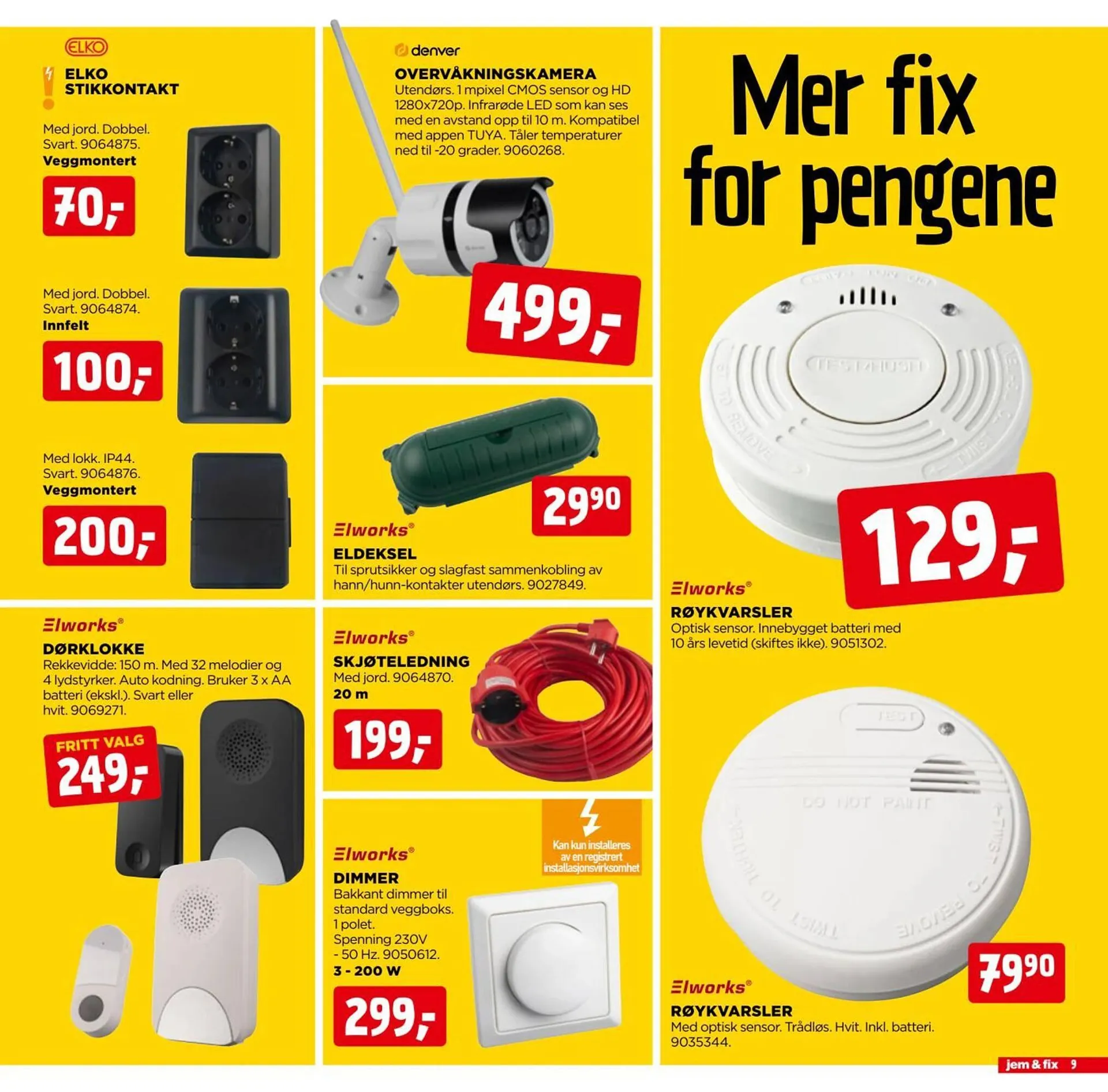 Jem & fix kundeavis fra 9. november til 15. november 2025 - kundeavisside 9