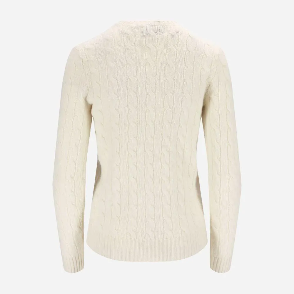 Cable Knit Wool-Cashmere Jumpers - Authentic Cream