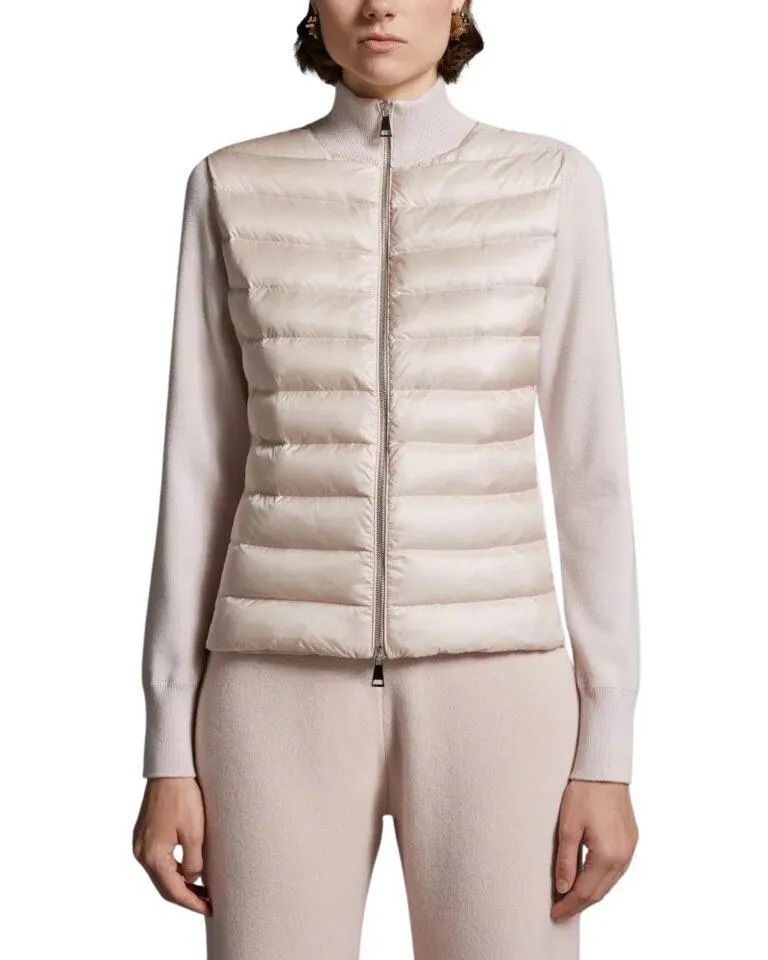 Padded Wool Cardigan – Rosa