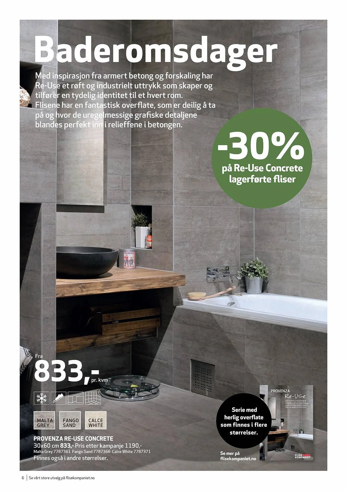 Flisekompaniet Kundeavis fra 6. september til 10. oktober 2023 - kundeavisside 6