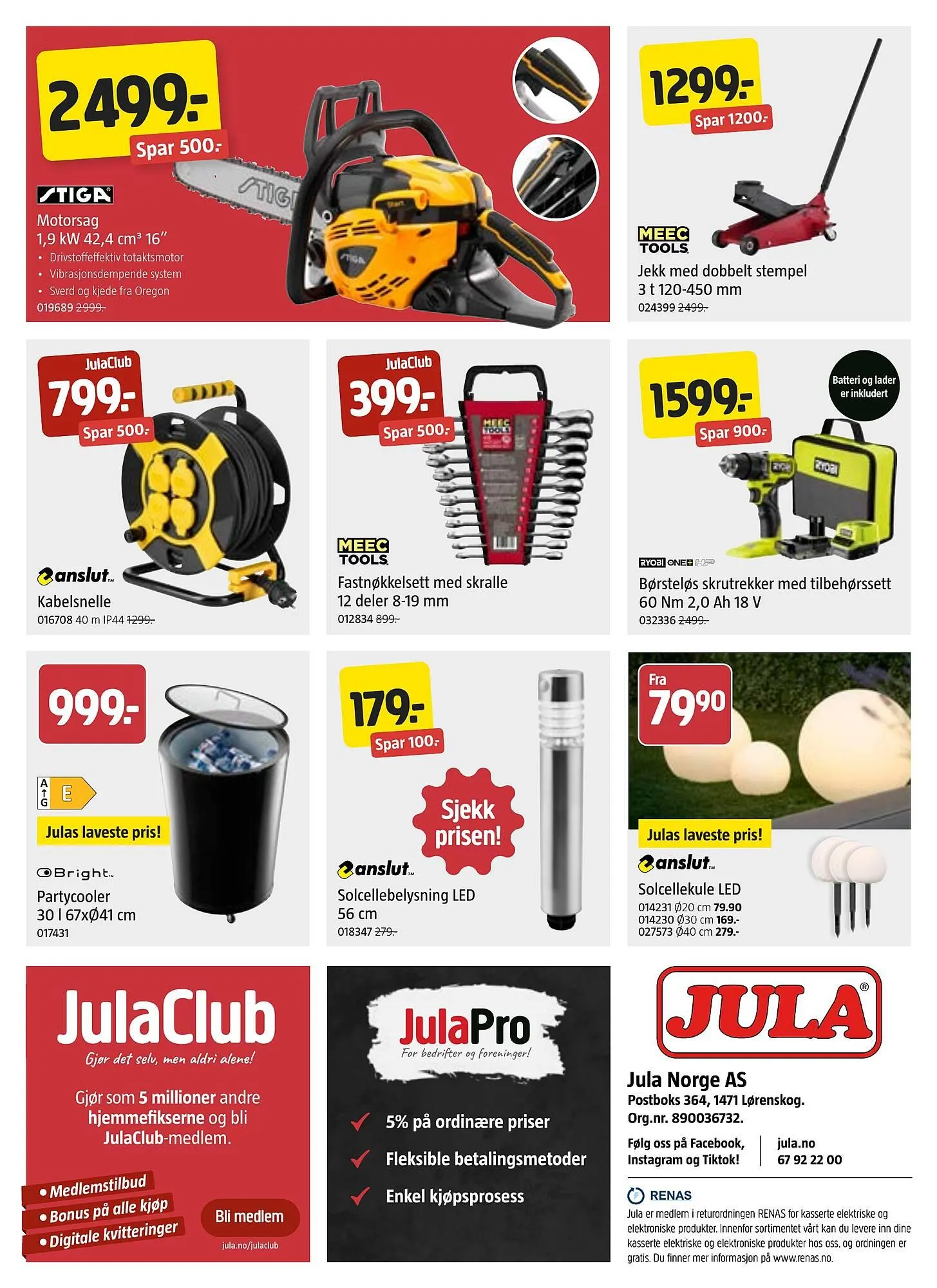 Jula kundeavis fra 9. april til 22. april 2026 - kundeavisside 8