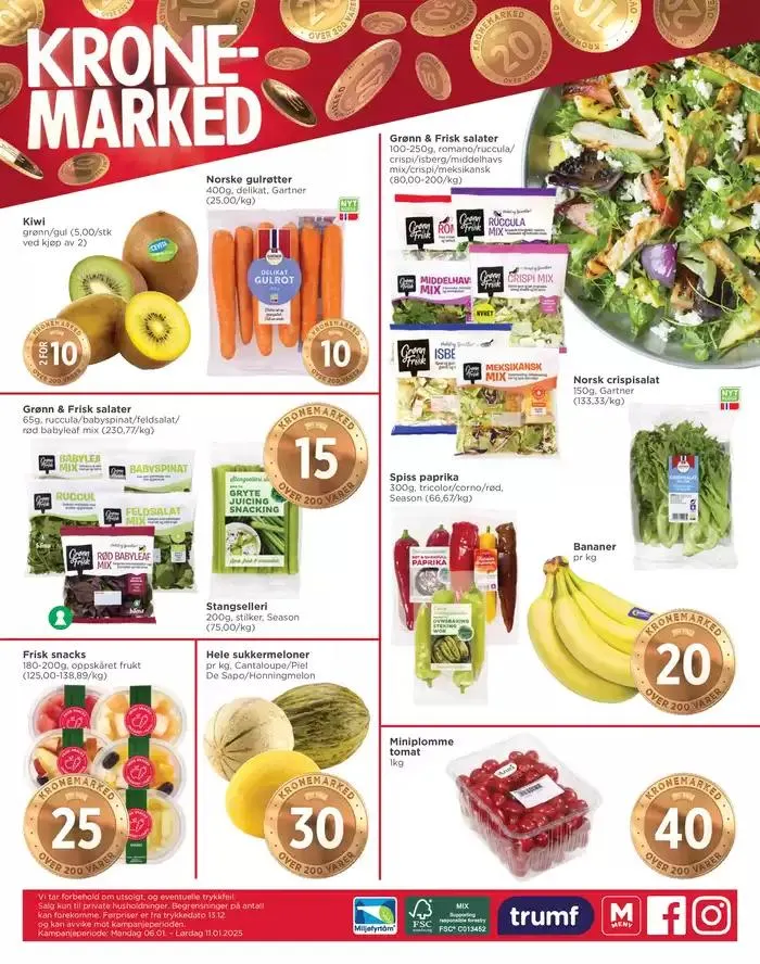 Meny Kundeavis fra 5. januar til 12. januar 2025 - kundeavisside 8