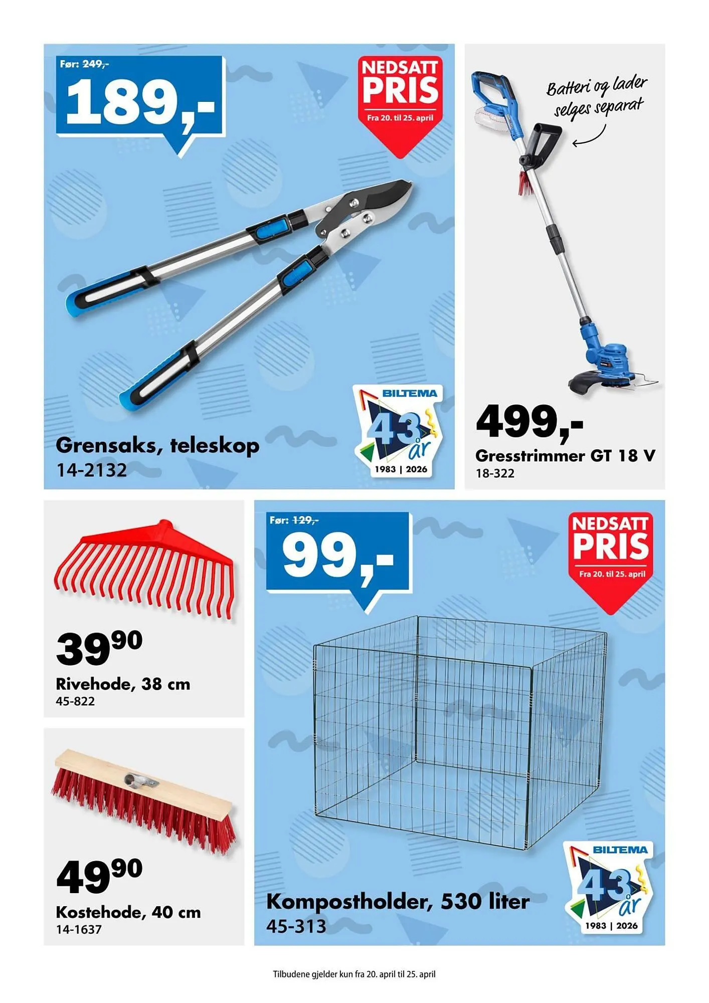 Biltema kundeavis fra 20. april til 26. april 2026 - kundeavisside 6