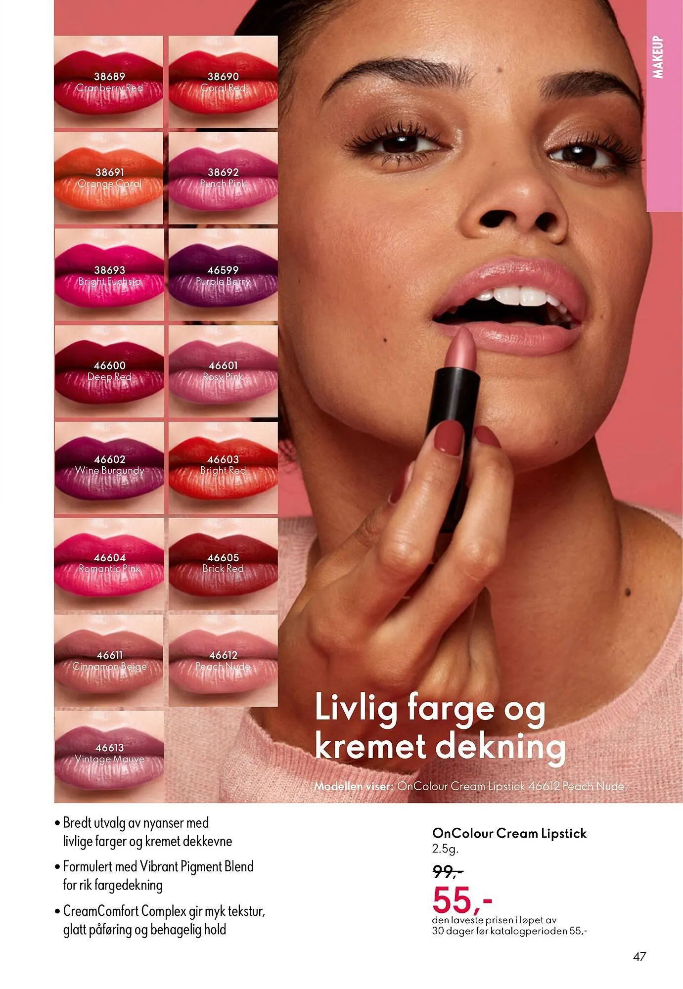 Oriflame katalog fra 29. oktober til 18. november 2025 - kundeavisside 47