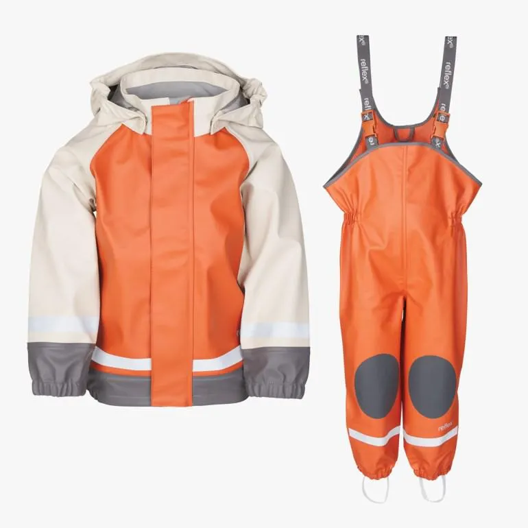 Lindesnes regnsett, orange