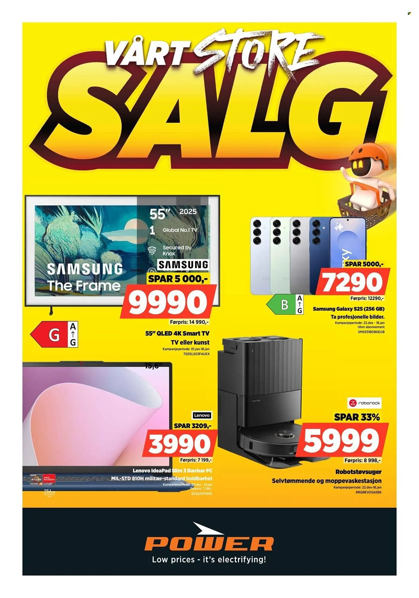 POWER kundeavis fra 1. januar til 4. januar 2026 - kundeavisside 1