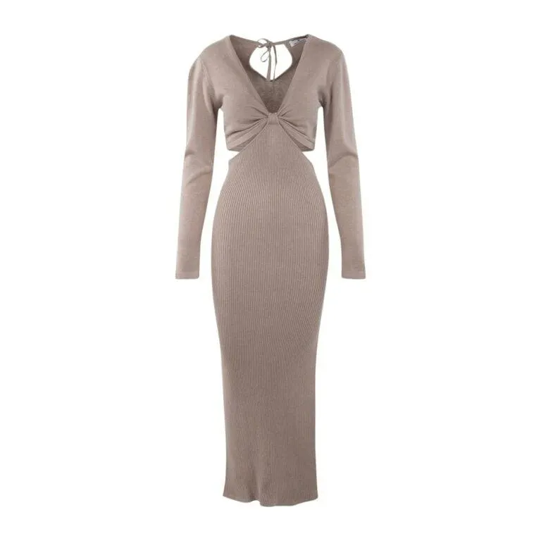 Augustina Dress – Beige