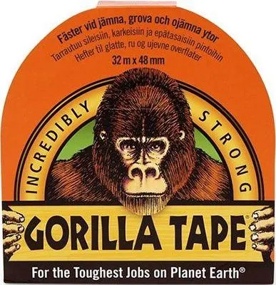 Gorilla lerretstape Black 48mmx32m