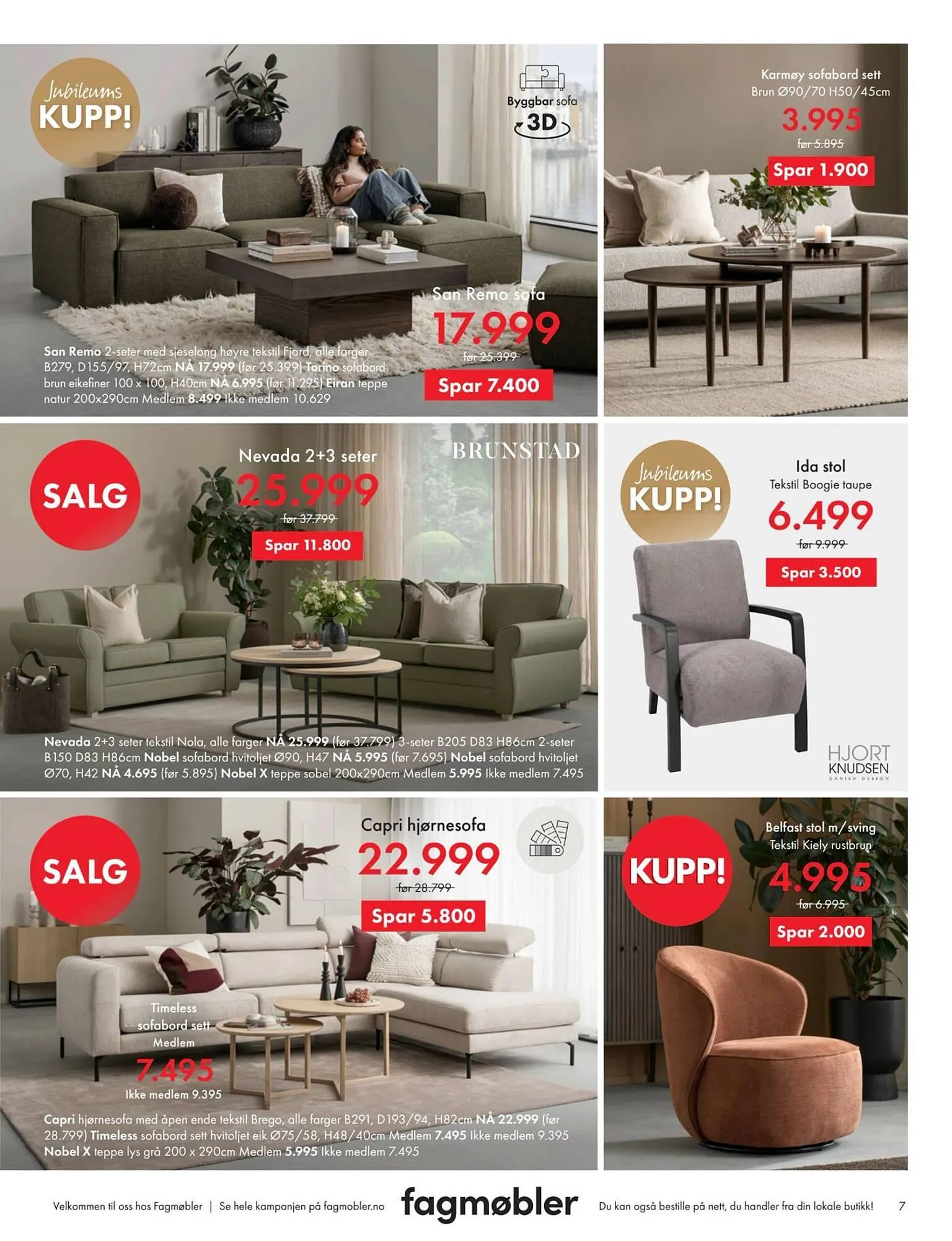 Fagmøbler kundeavis fra 1. april til 1. mai 2026 - kundeavisside 7