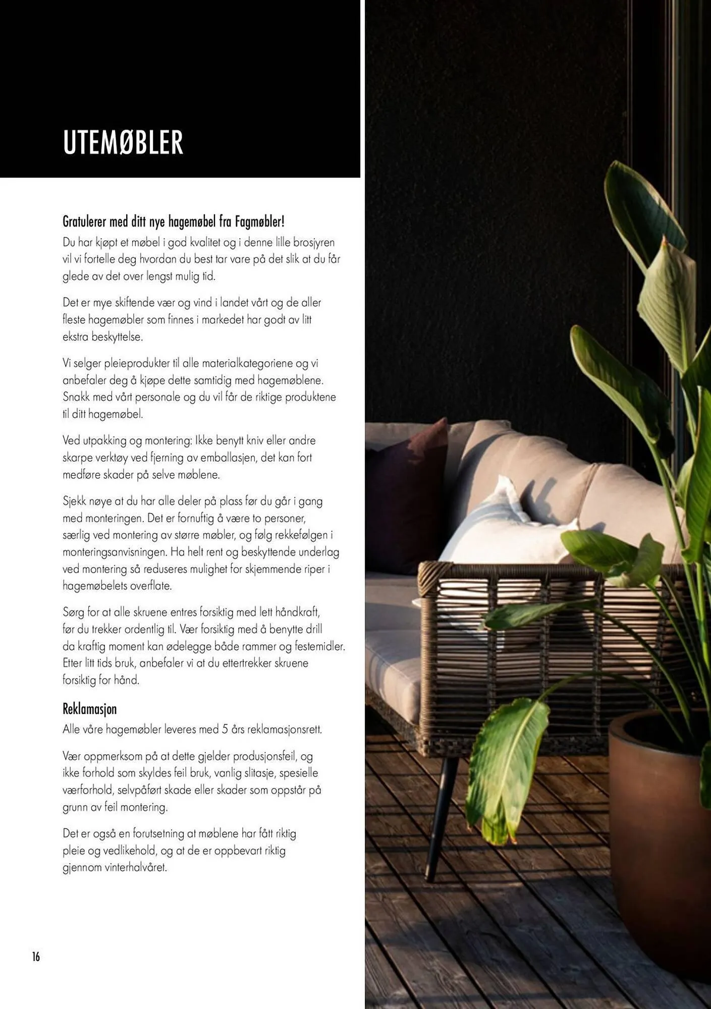 Fagmøbler kundeavis fra 16. desember til 27. desember 2025 - kundeavisside 16