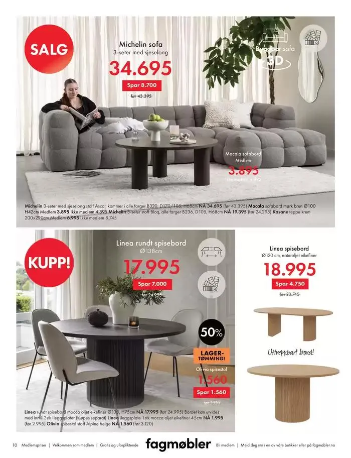 Fagmøbler Kundeavis fra 1. februar til 15. februar 2025 - kundeavisside 10