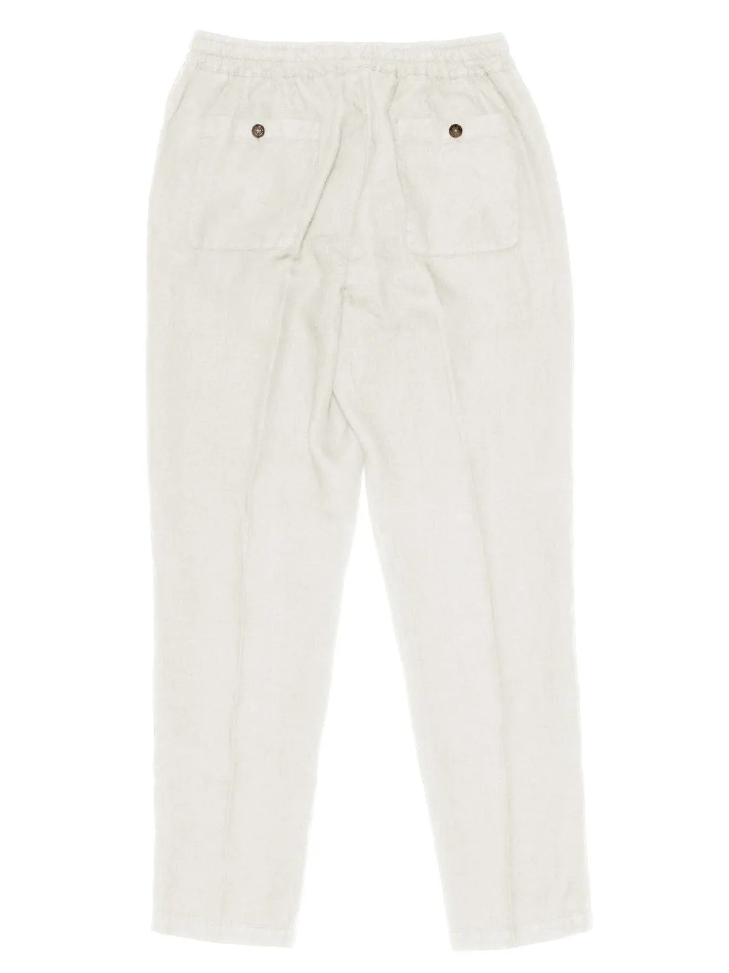 MATTIA LINEN TROUSERS Off-White